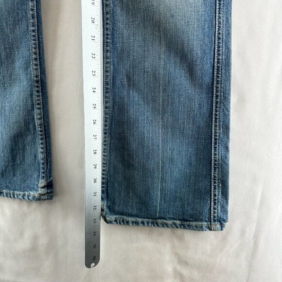 Ralph Lauren Jeans Women 28/34 Dungarees Low Rise Bootcut Light Washed Blue - Picture 11 of 11